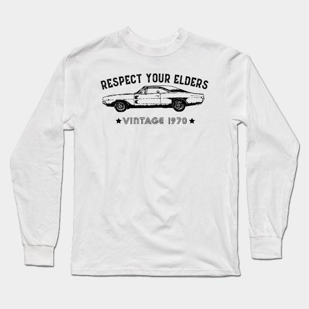 classic muscle car Long Sleeve T-Shirt by Sloop